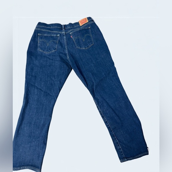 Levi’s Classic Straight Jeans Women’s Size 16 Dark Wash EUC Authentic - Picture 4 of 8